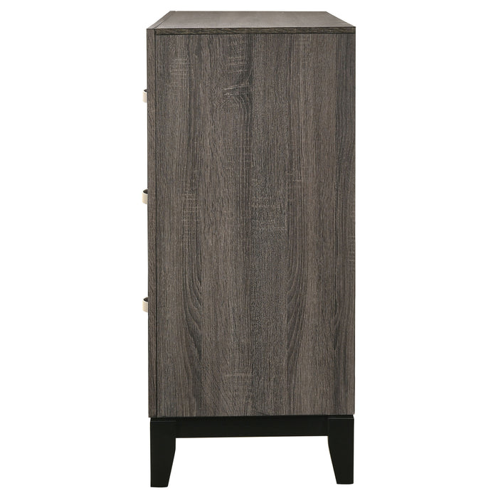 Watson 6-drawer Dresser Grey Oak