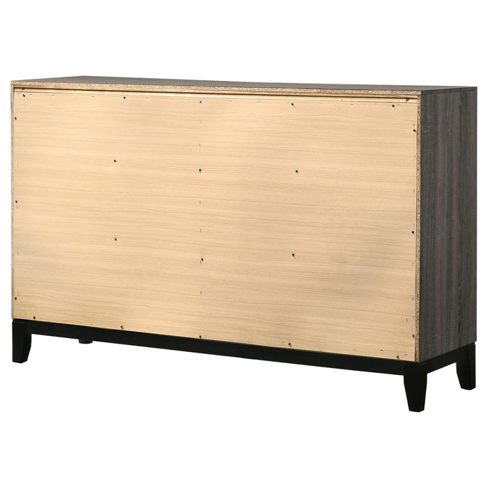 Watson 6-drawer Dresser Grey Oak