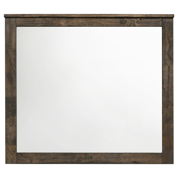 Woodmont Dresser Mirror Rustic Golden Brown