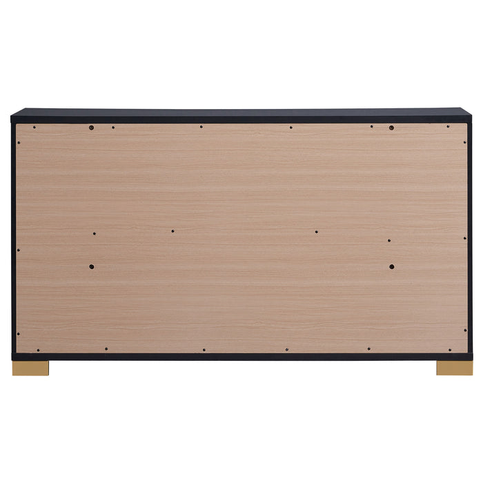 Marceline 6-drawer Dresser Black