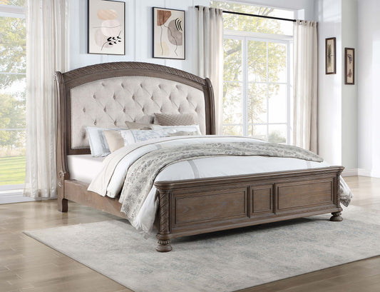 Emmett Wood Queen Sleigh Bed Walnut