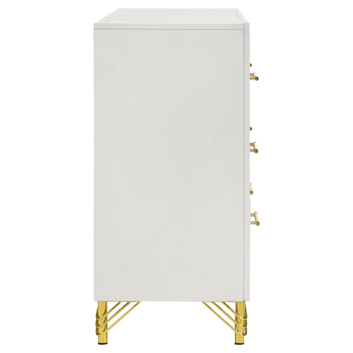 Lucia 6-drawer Dresser Cabinet White