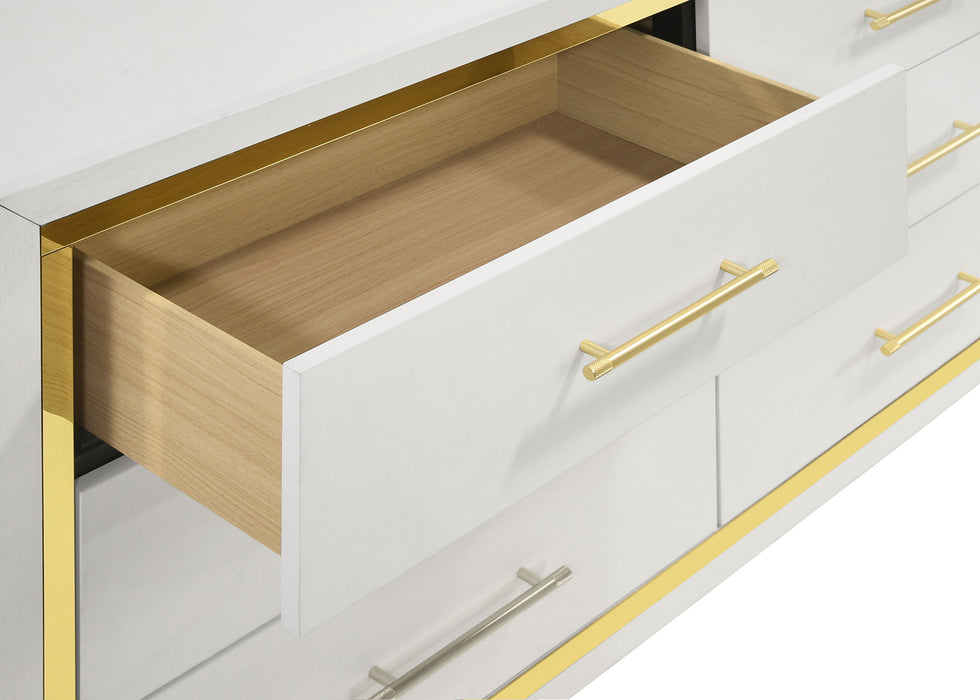 Lucia 6-drawer Dresser Cabinet White