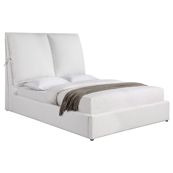 Gwendoline Upholstered Eastern King Panel Bed White