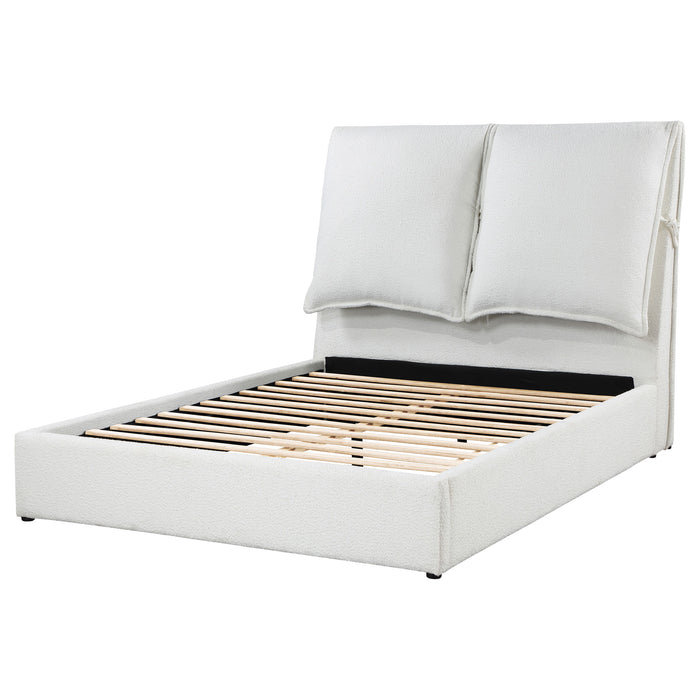 Gwendoline Upholstered Queen Panel Bed White