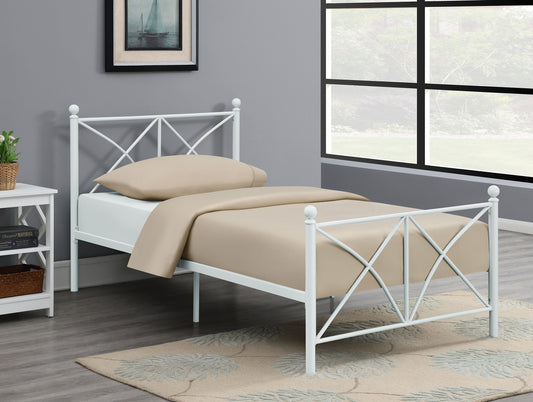 Hart Metal Full Open Frame Bed White