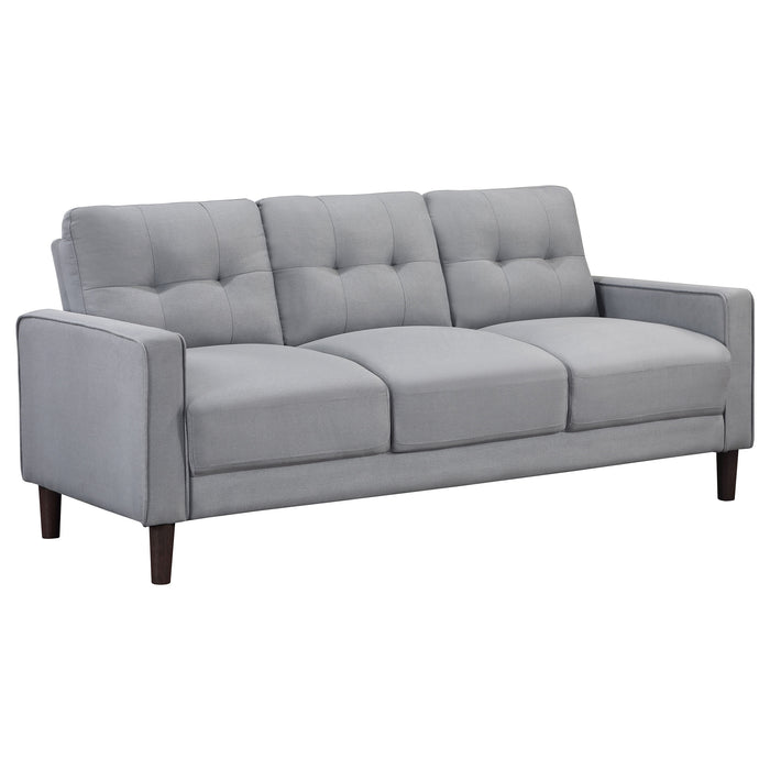 Bowen Upholstered Track Arm Tufted Sofa Grey