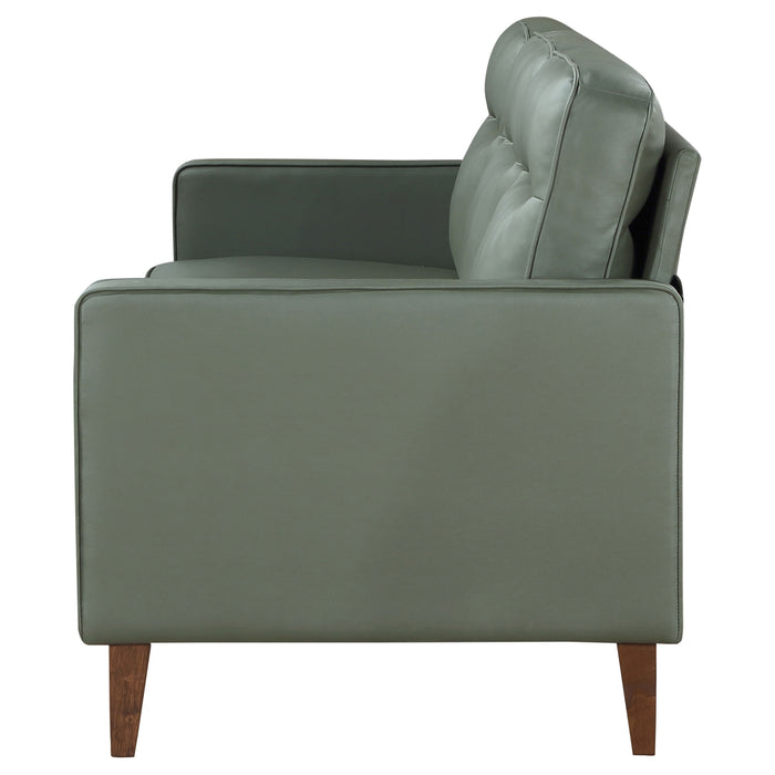 Jonah Upholstered Track Arm Sofa Green