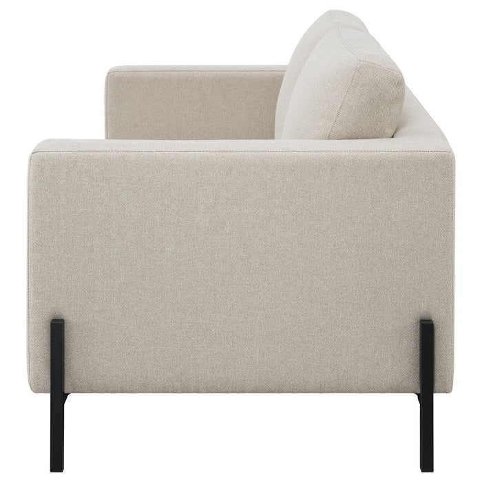 Tilly Upholstered Track Arm Loveseat Oatmeal