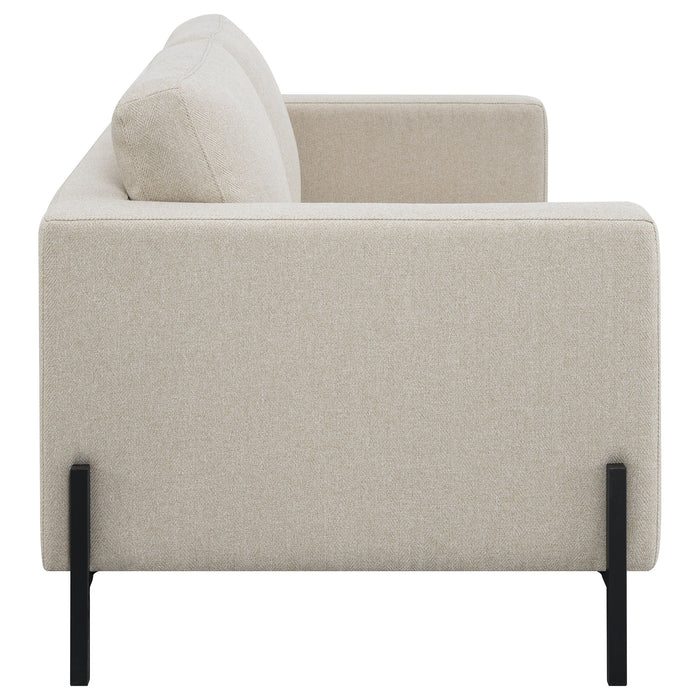 Tilly Upholstered Track Arm Loveseat Oatmeal