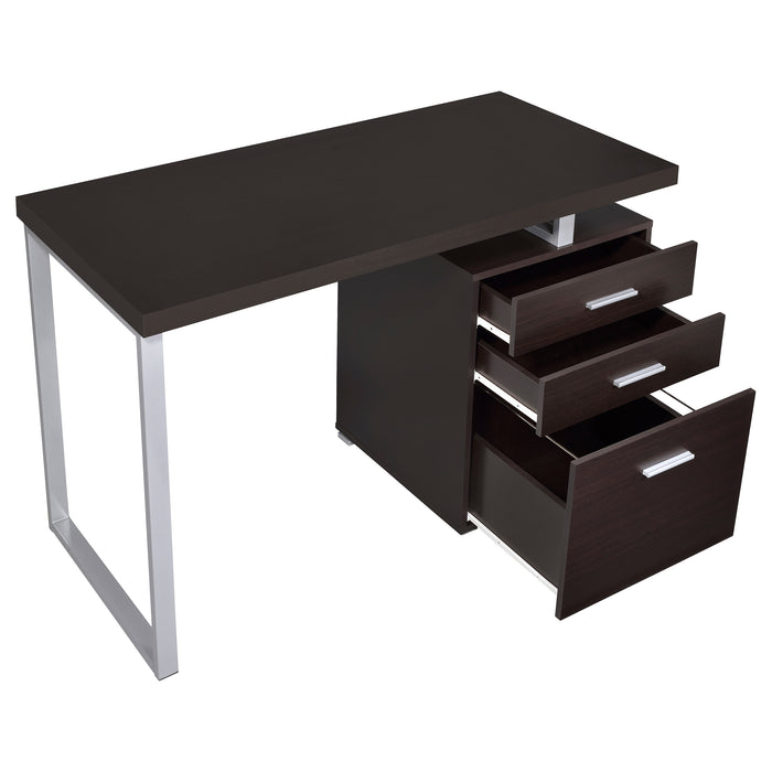 Brennan 47-inch 3-drawer Office Computer Desk Cappuccino