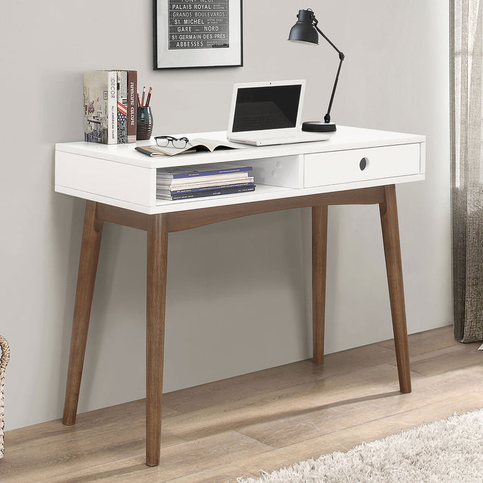 Bradenton 39-inch 1-drawer Wood Writing Desk White