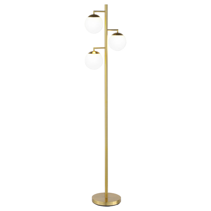 Sena 66-inch Spherical Bulb Tree Metal Floor Lamp Gold