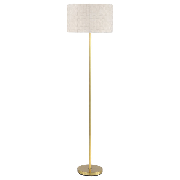 Ramiro 66-inch Drum Shade Metal Floor Lamp Gold