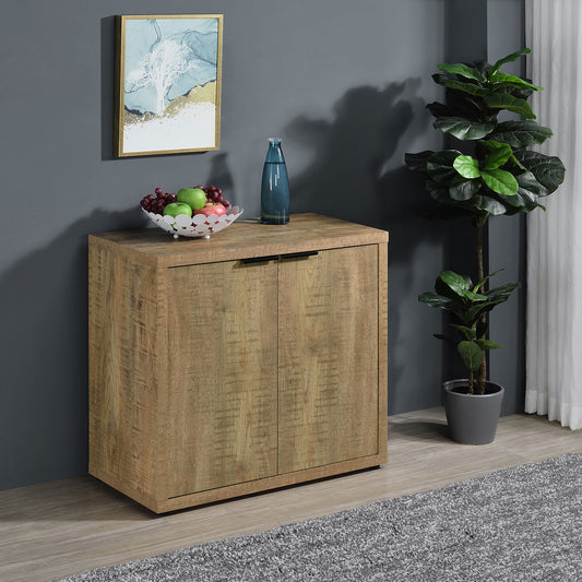 Pepita 2-door Engineered Wood Accent Cabinet Mango Brown